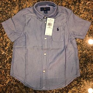 🌟New🌟Boys 3T SS Ralph Lauren Performance Oxford